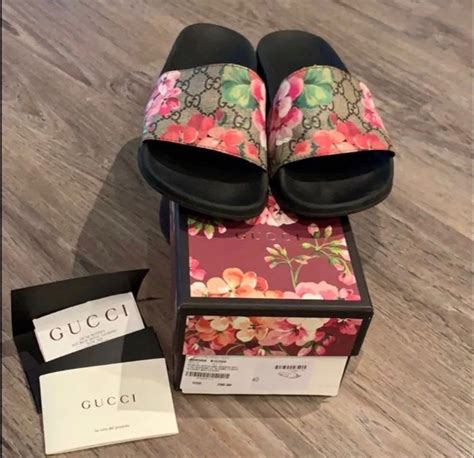 gucci bloom slides selfridges|women's pink gucci slides.